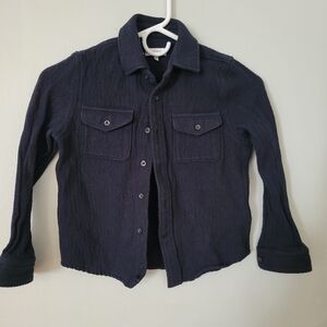 Reiss Judd Long Sleeve Heavy Wrill Buttom Shirt Dress Up S 8-9 Boys 134 Cm Shirt